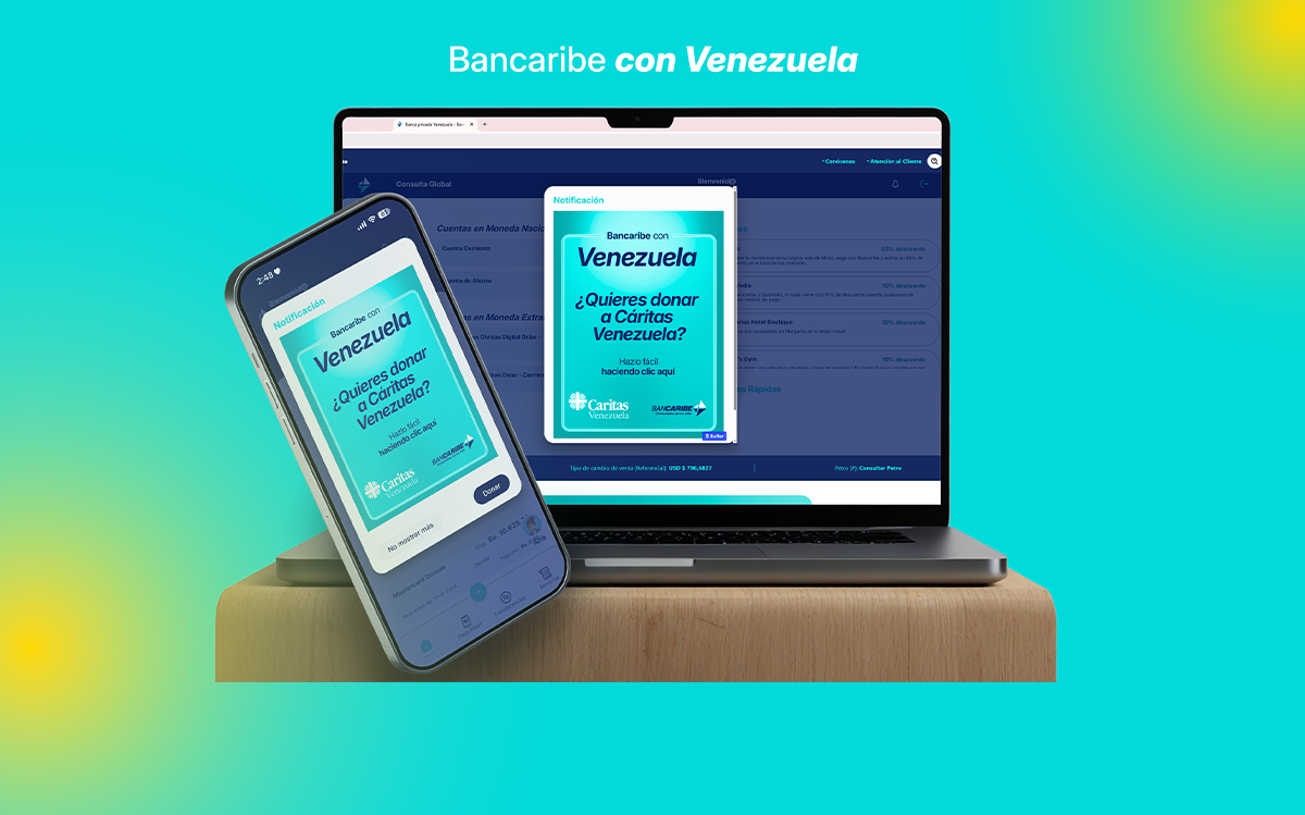 Bancaribe facilita donaciones a Cáritas Venezuela a través de sus canales electrónicos